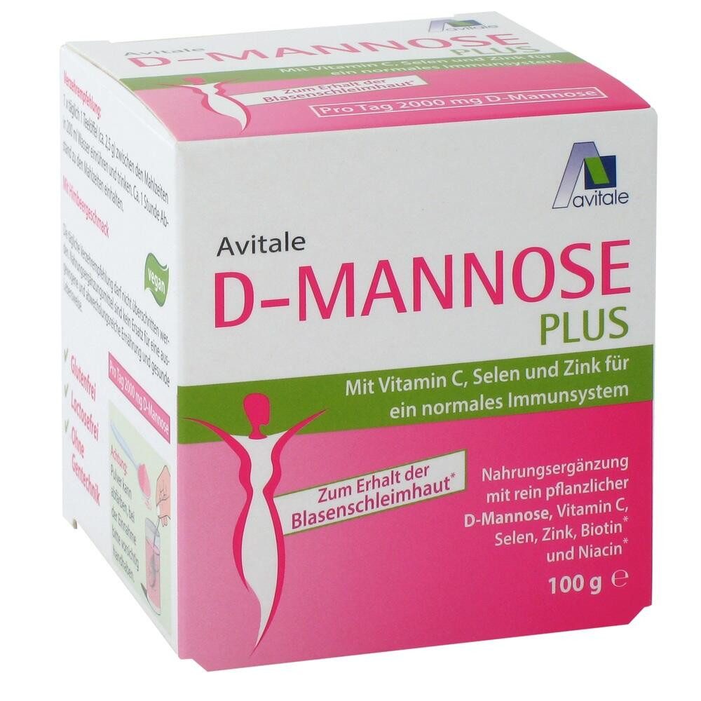 Avitale GmbH D-MANNOSE PLUS 2000 mg Pulver m.Vit.u.Mineralstof. Pulver, 100 g