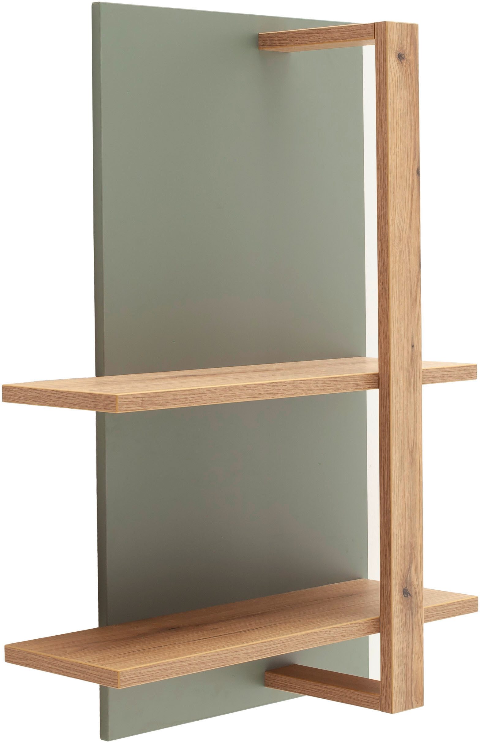 MCA furniture Wandregal Moniz Wandregal, Regal,Wandregal,2 Böden, Eiche, Salbeigrün, Höhe 96 cm, Made in Europe