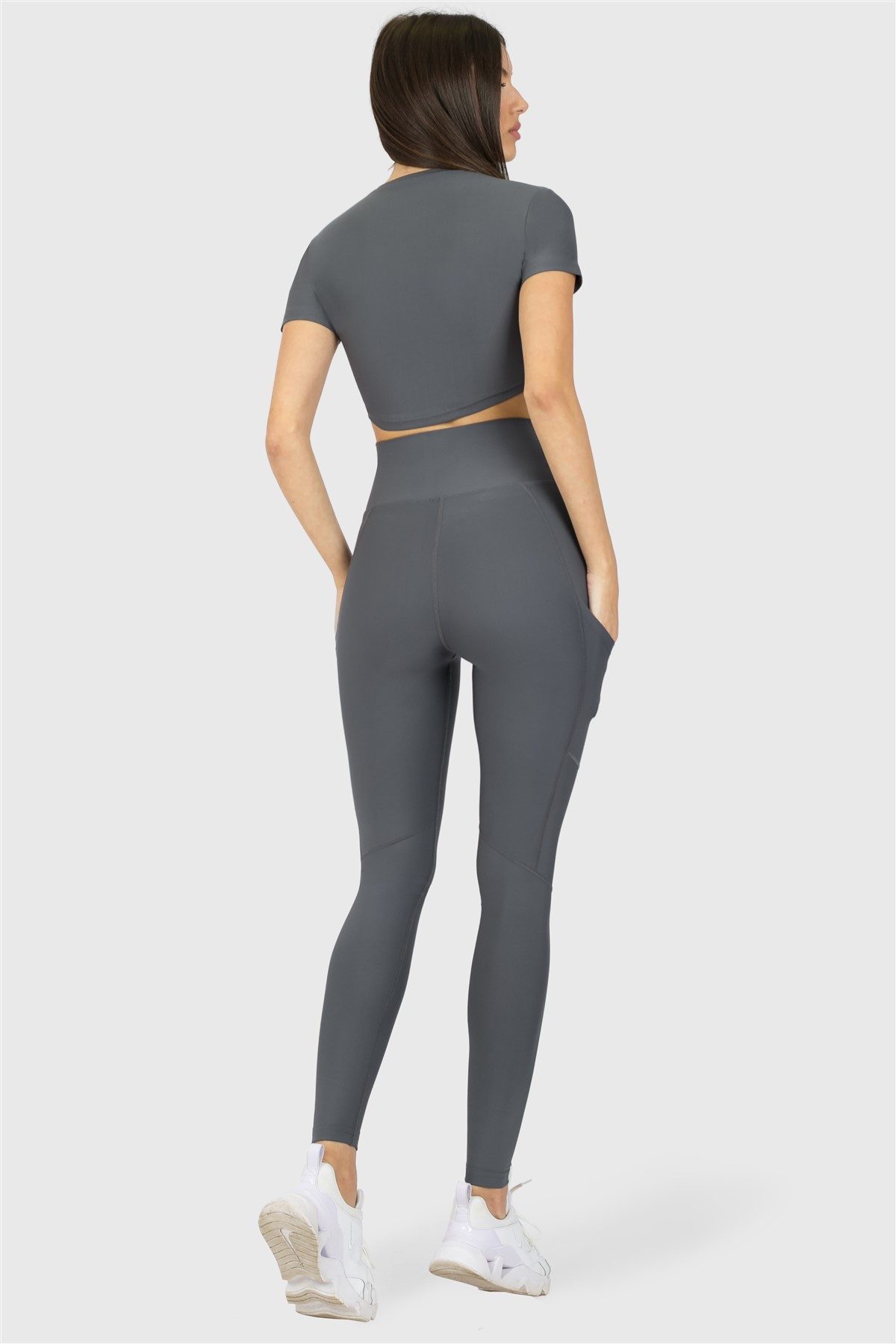Superstacy Leggings Hoch taillierte Sport Leggings mit Tasche