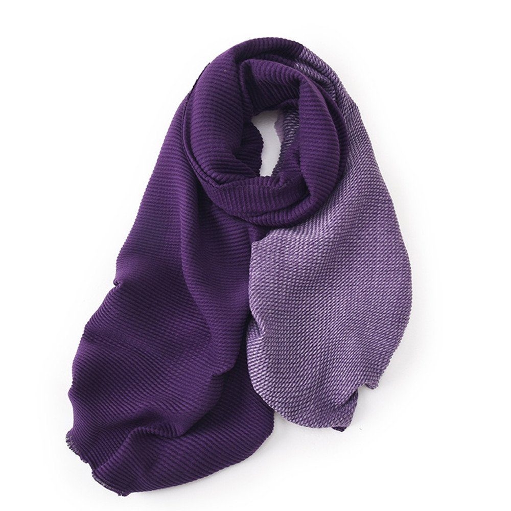 XDeer Frauen purple verschiedenen Farben feine Modeschal Schal Poncho Winter Geschenk zweiseitige Qualität, Damen in Linie,Damen für Schal,XL Halstuch