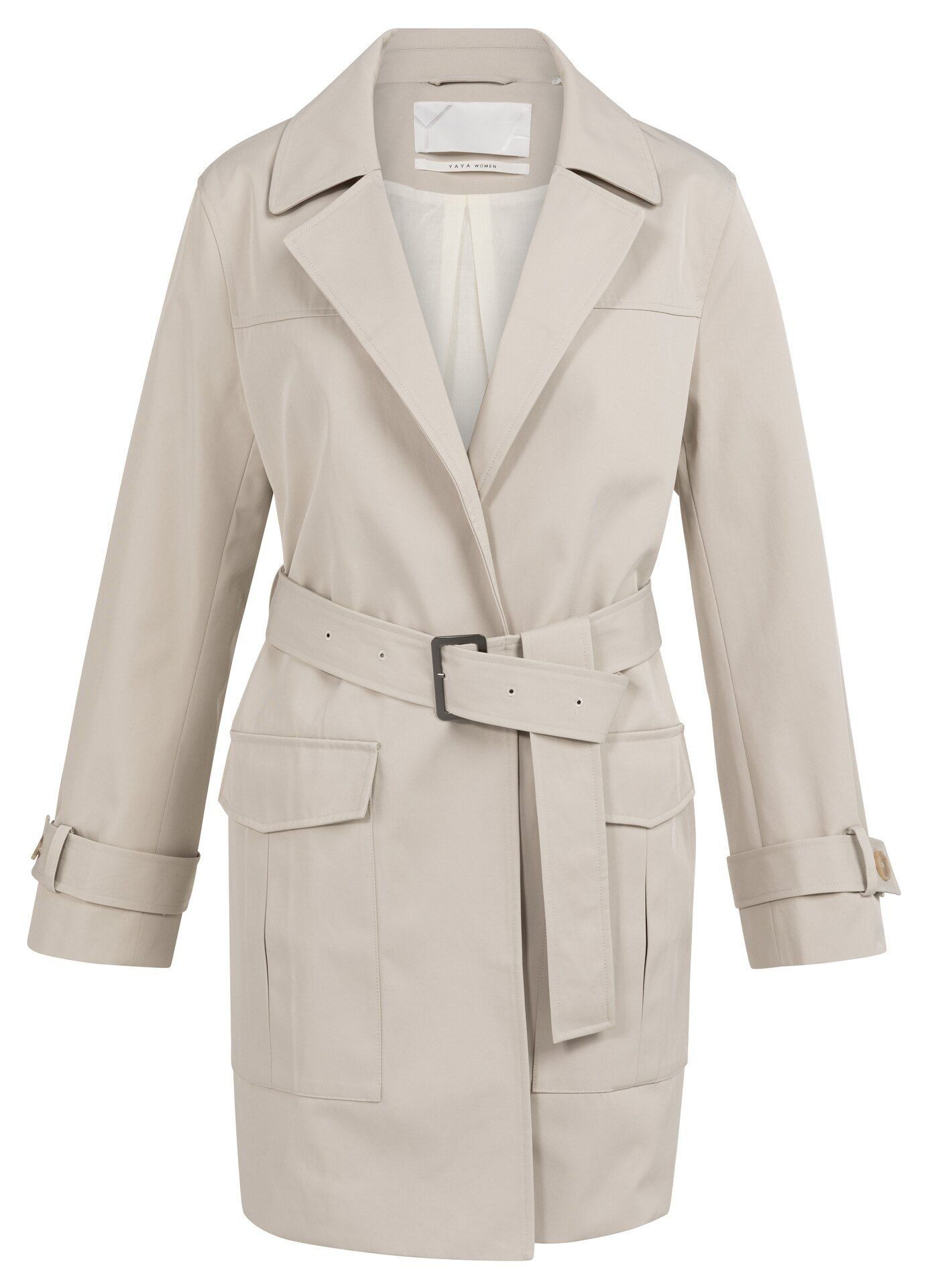 YAYA Outdoorjacke Trenchcoat mit Gürtel