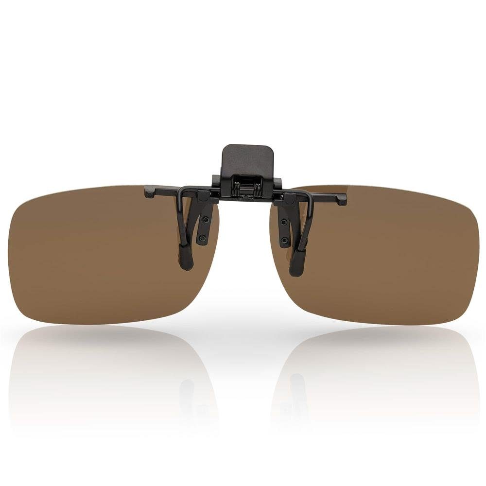 Eyewear Clip Linsen Polarisiert mit BEZLIT polarisierten (1-St) Braun Brillen Wayfarer On Aufsatz