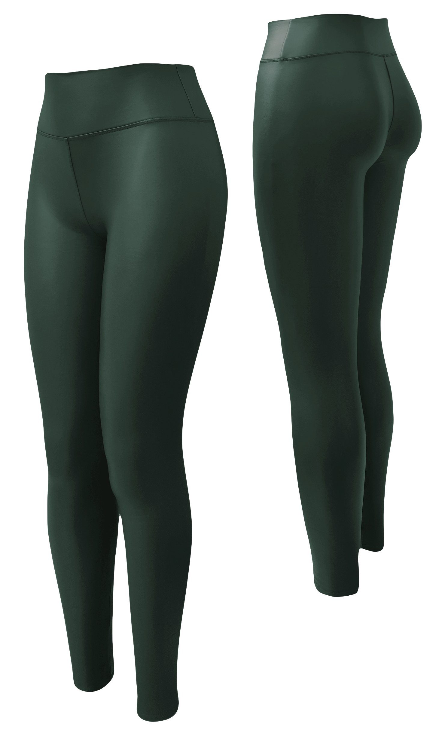 Aurela Damenmode Lederimitathose Gefütterte Kunstlederleggings milde günstig online kaufen