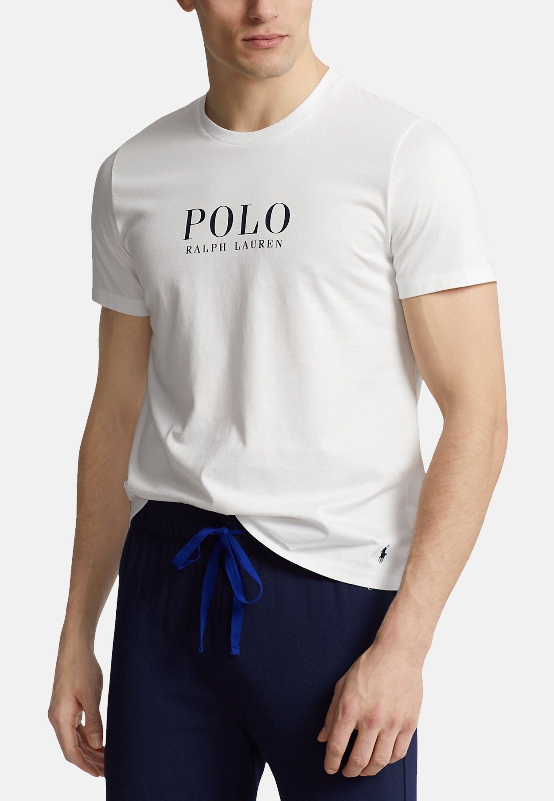 Ralph Lauren Pyjamaoberteil T-Shirt Pyjamashirt mit Rundhalsausschnitt (1-tlg)