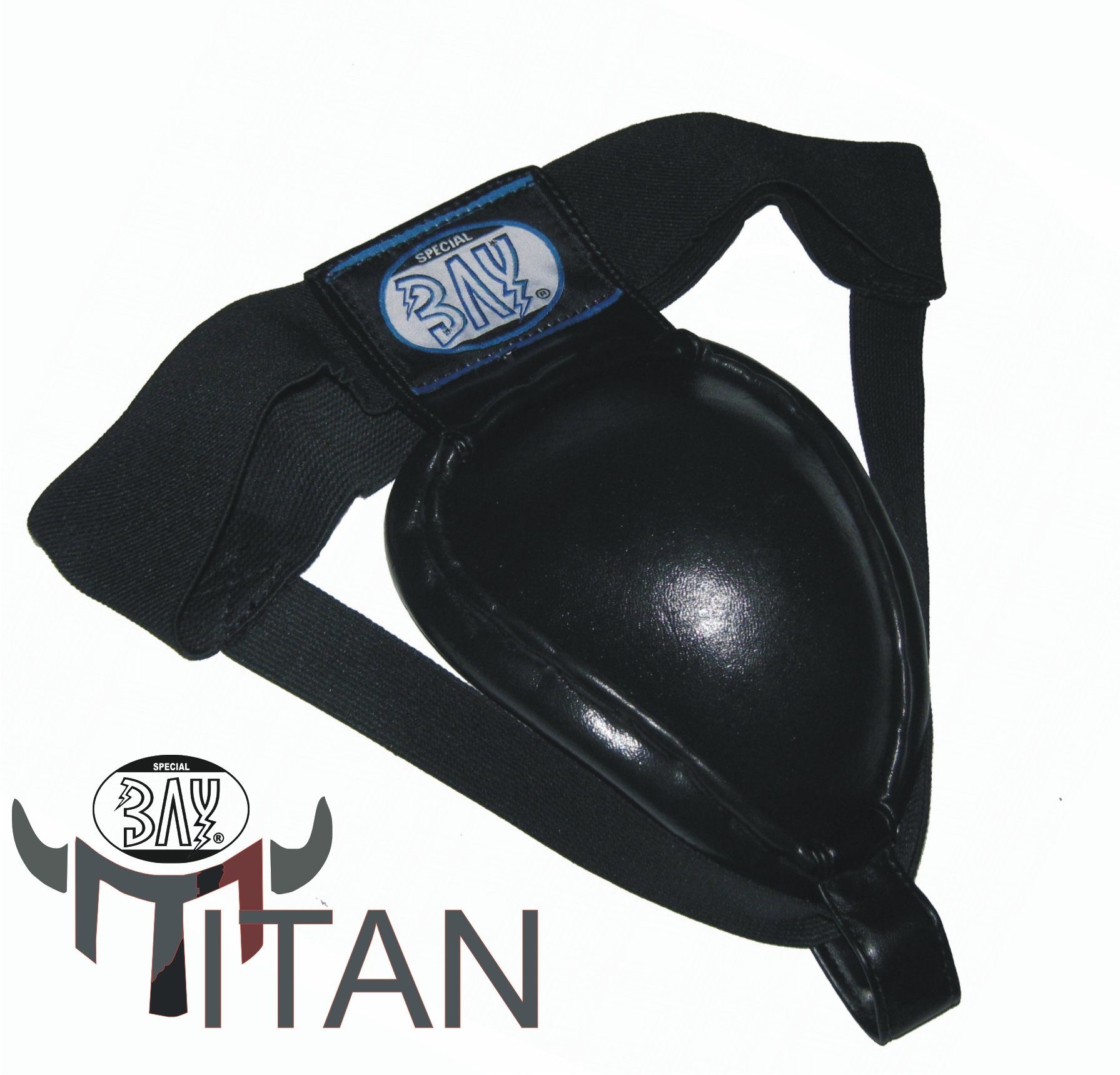 BAY-Sports Tiefschutz Titan Herren Jungen Suspensorium Sport schwarz Metall Titan, Für Erwachsene und Kinder, S - XL, Metall Becher unzerbrechlich