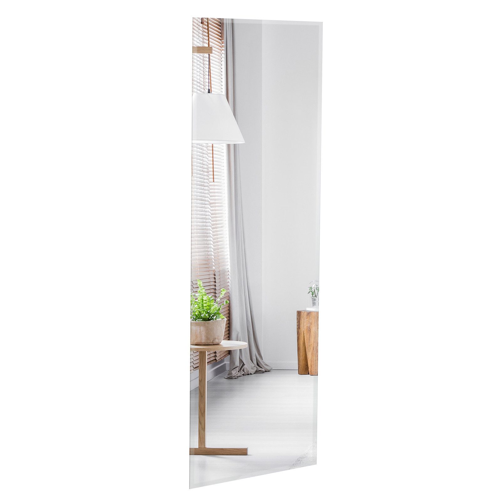 COSTWAY Ganzkörperspiegel, Wandspiegel, ohne Rahmen, 110x38cm Türspiegel günstig online kaufen
