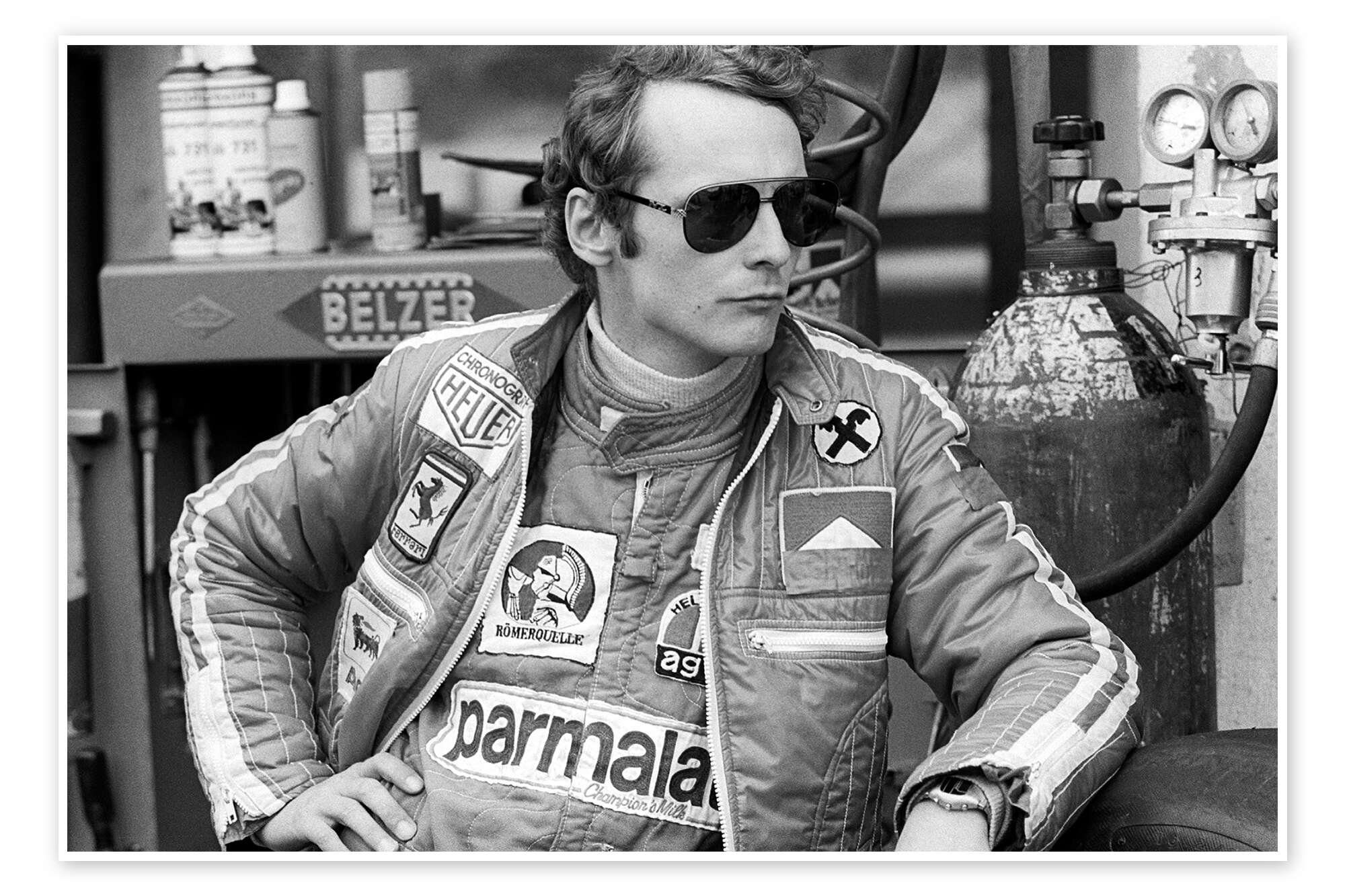 Posterlounge Poster Motorsport Images, Niki Lauda, German Grand Prix, Nürburgring 1976, Wohnzimmer Vintage Fotografie