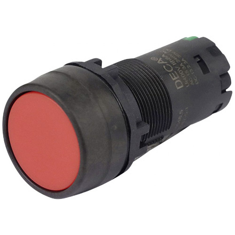 DECA Schalter DECA CP2B-A1E10R Druckschalter 400 V 8 A Rot rastend (L x B x H) 29.9 (CP2B-A1E10R)