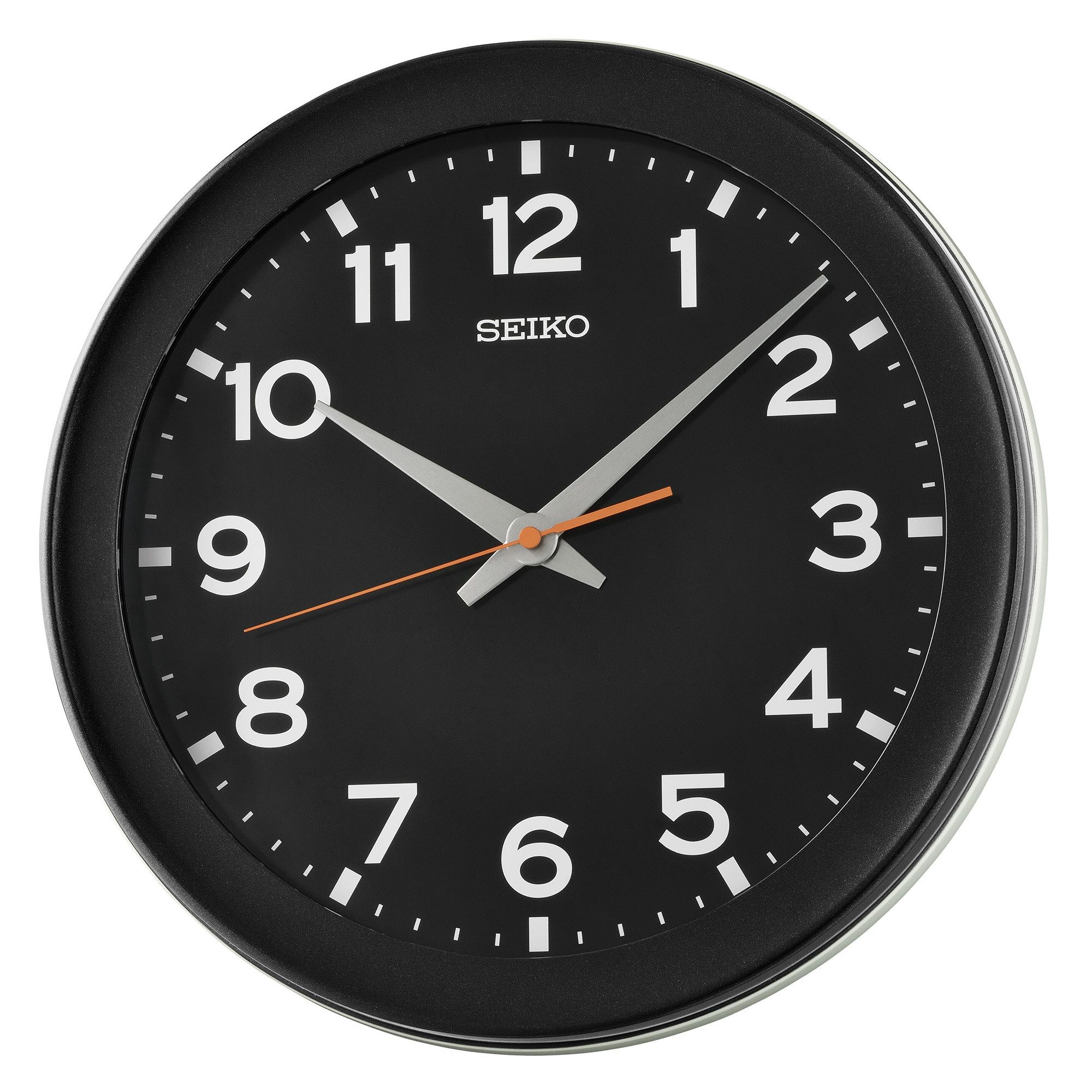 Seiko Wanduhr QXA835K (Quarz Schwarz Gut Ablesbar)