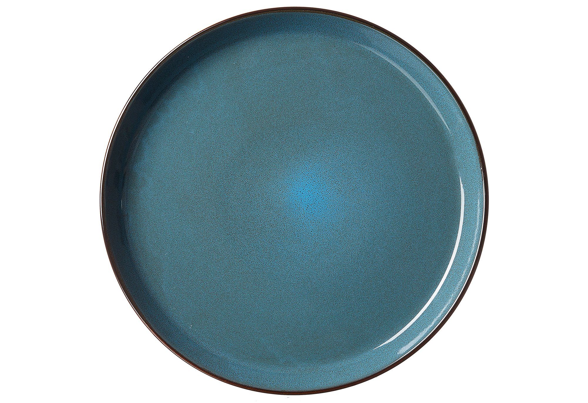 Ritzenhoff & H Porzellan rund x 3 Speiseteller blau cm Ø 26,5 Visby Teller Breker Speiseteller