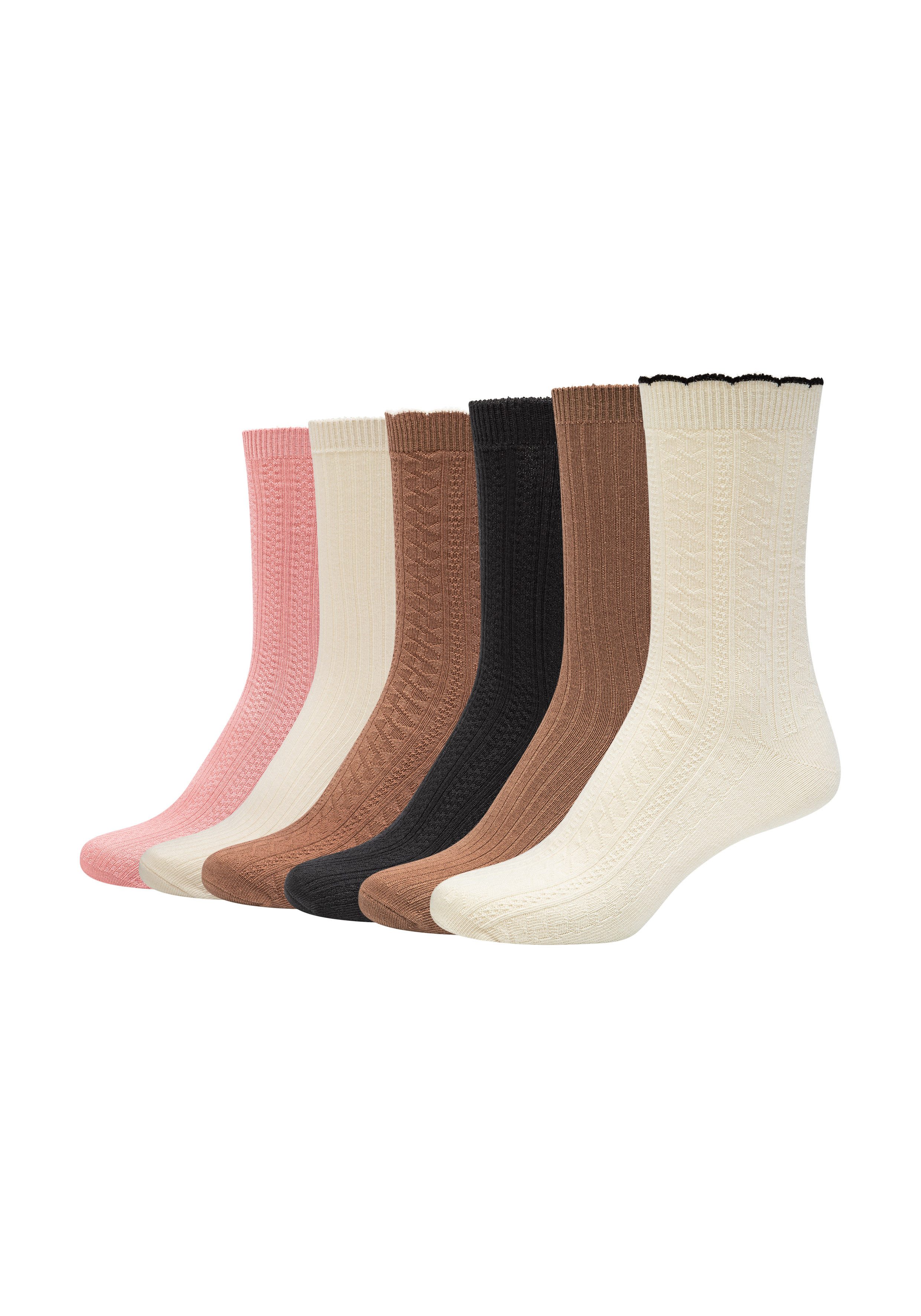 Camano Socken comfort (6-Paar) mit elastischem Bund günstig online kaufen