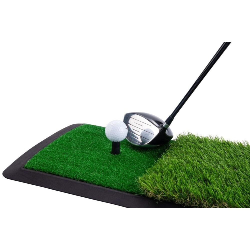 Pure 2 Improve Golf-Abschlagmatte Golf-Schlagmatte Dual Turf (mit 2 Tees) grün 60x31cm