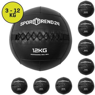 Sporttrend 24 Medizinball Wall Ball 12kg, Slamball Wallball Gewichtsball Gewichtball Fitnessball Sportball Trainingsball