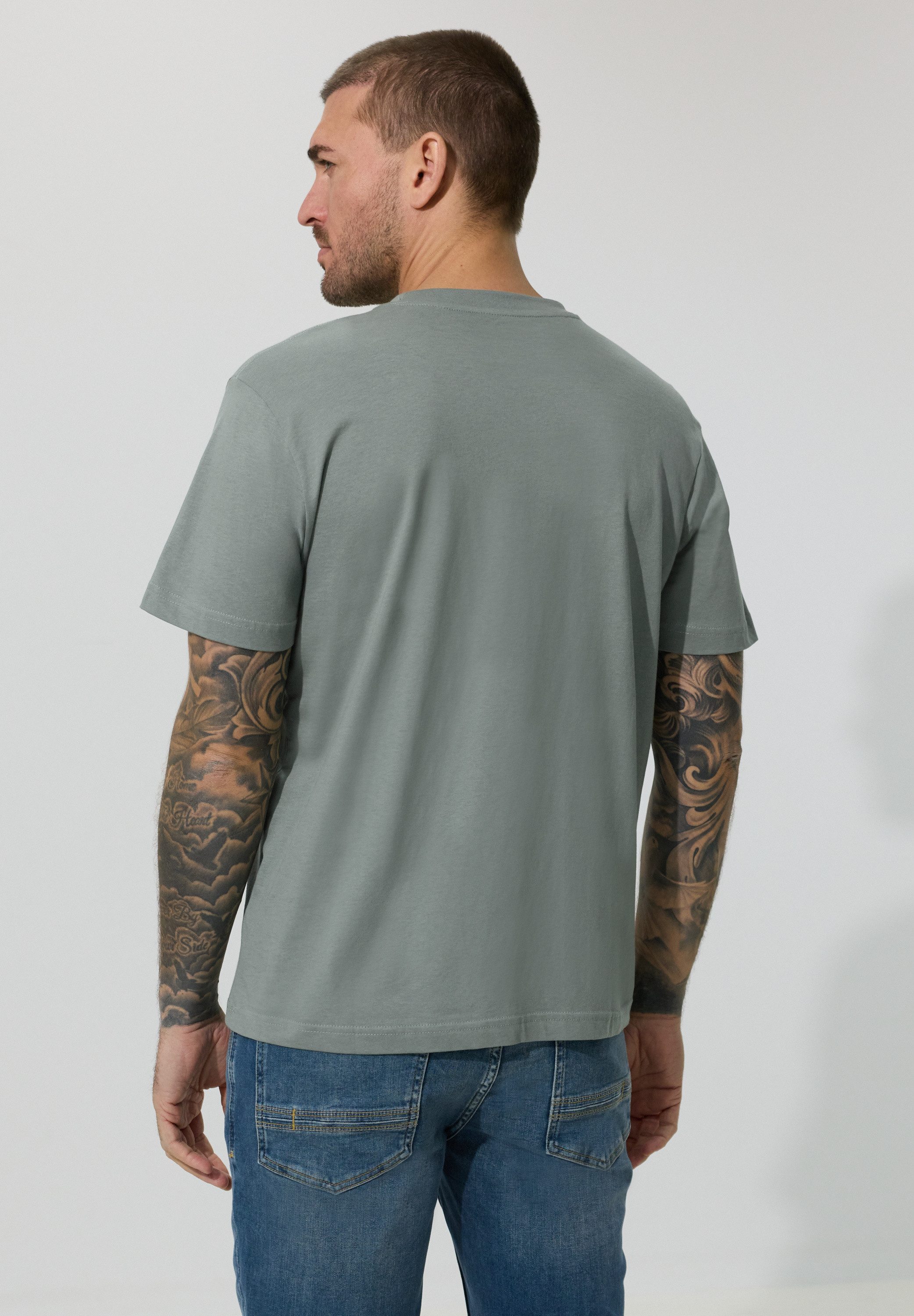 STREET ONE MEN Print-Shirt mit Frontprint günstig online kaufen
