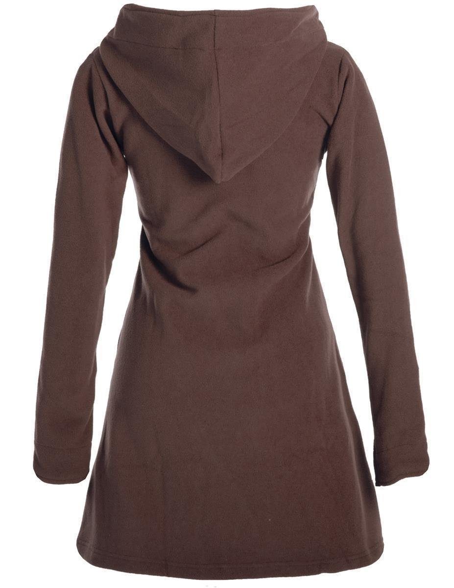 Vishes Wintermantel Elfen Eco Fleecemantel mit Kapuze Hippie, Goa, Ethno Bo günstig online kaufen