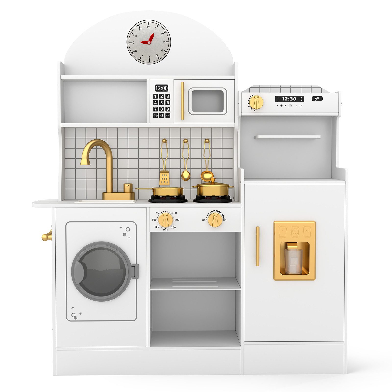JOYLDIAS Spielküche Kinder-Küchenset, Puppenküche mit Klang und Licht, Ofen günstig online kaufen