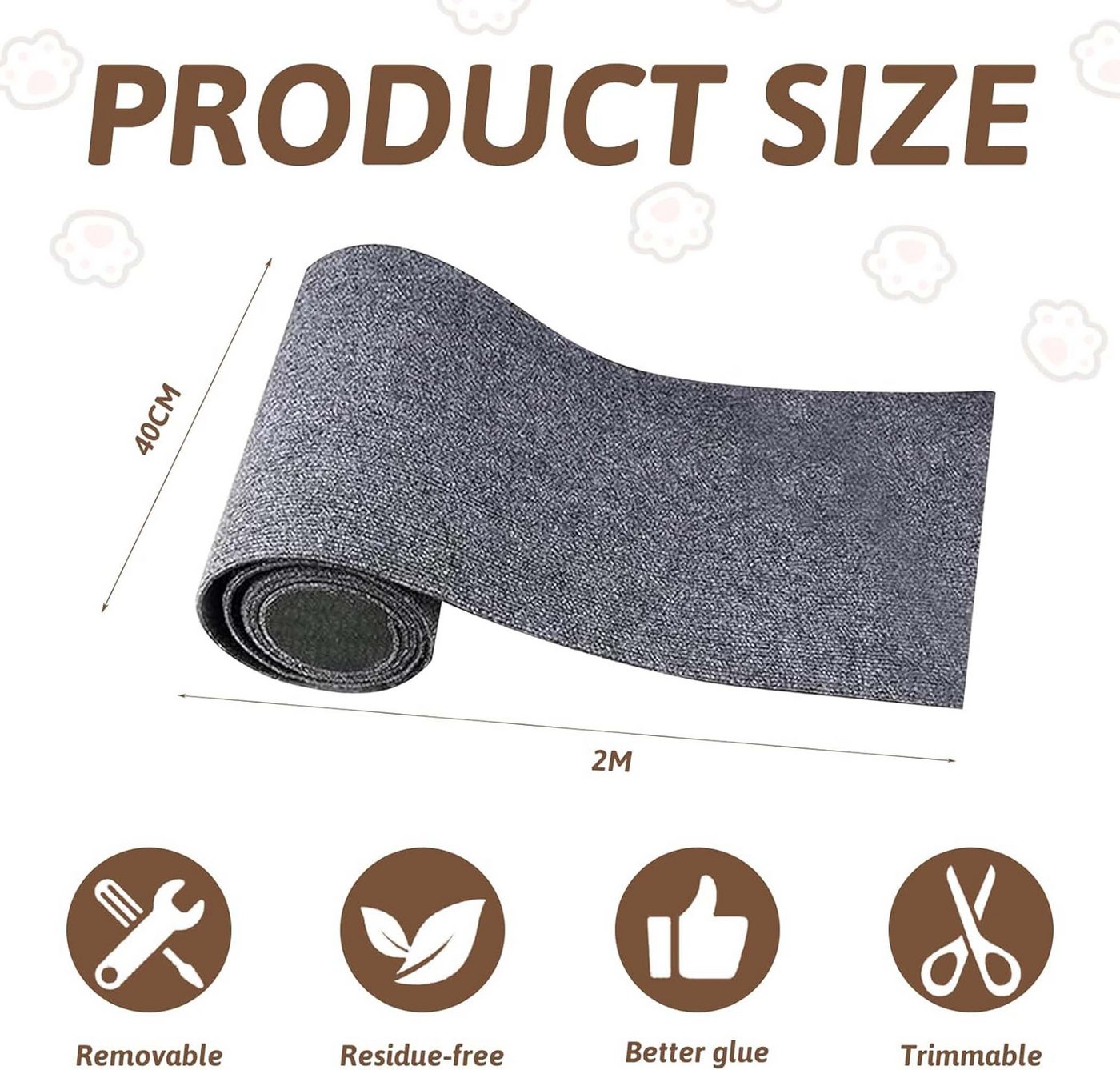 Thumbnail - Coonoor Kratzmatte Katze Wand Selbstklebend Kratzschutz Sofa Katze, Kratzteppich Ecke DIY