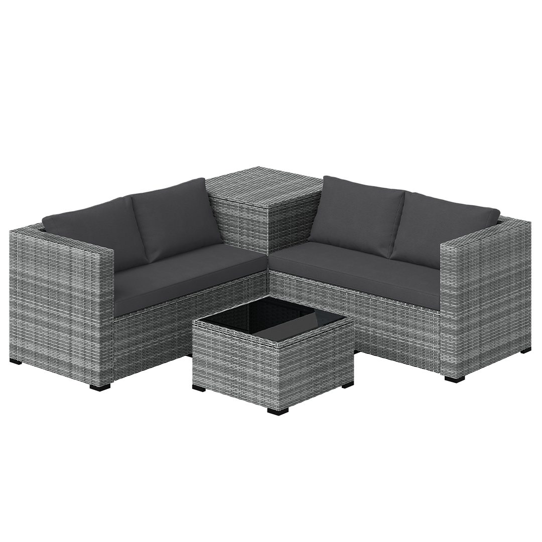 STEELSØN Sitzgruppe Veloria, (2 Sofa, Tisch, günstig online kaufen