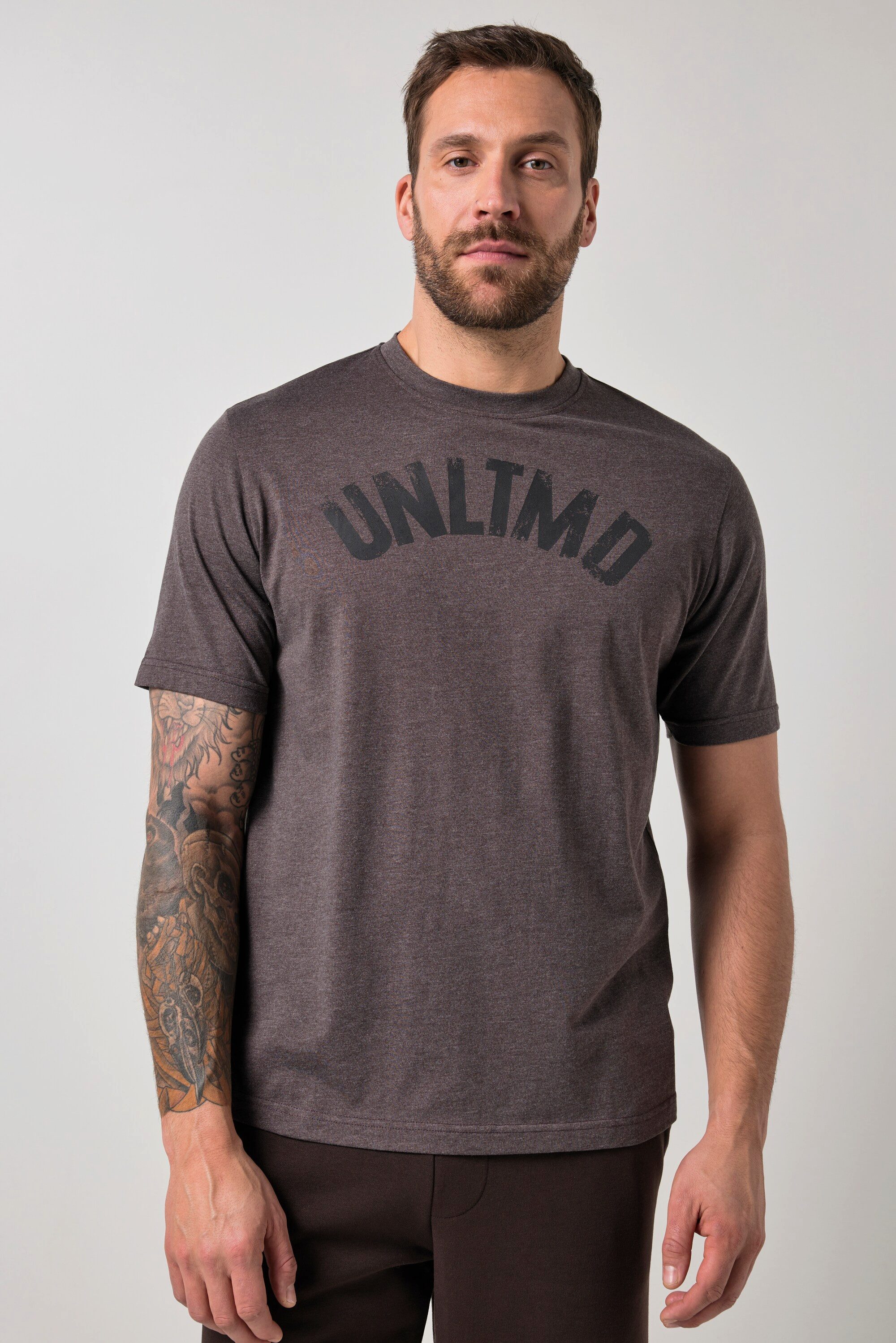 T-Shirt T-Shirt Fitness Brustprint Halbarm bis 7 XL