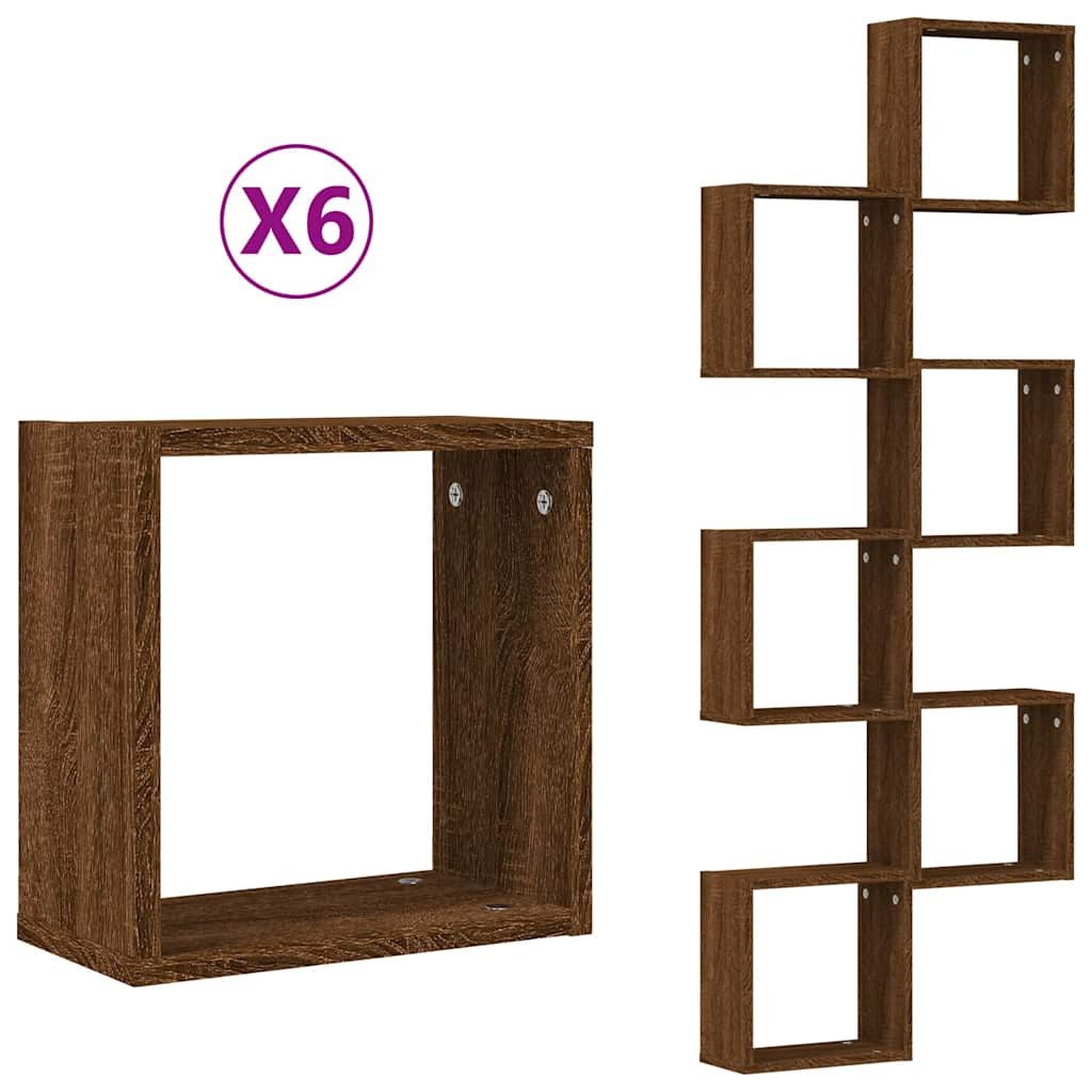 vidaXL Regal Würfelregale 2 Stk. Braune günstig online kaufen