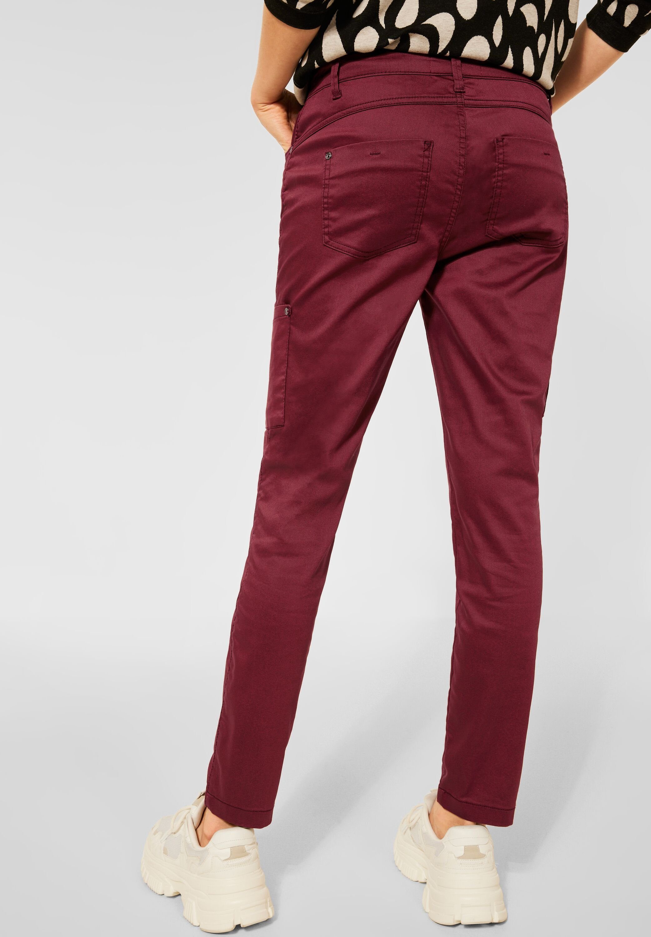 ONE 4-Pocket Style red Röhrenhose dark full STREET