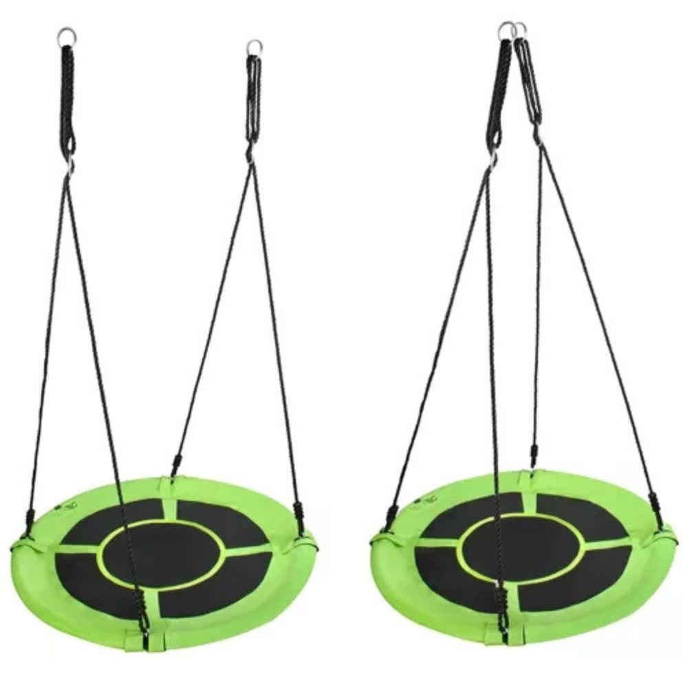 MALATEC Nestschaukel-Sitz Storchennestschaukel Kinderschaukel (Spar-Set, 1-tlg), Komplettes Montageset und Metallringe enthalten