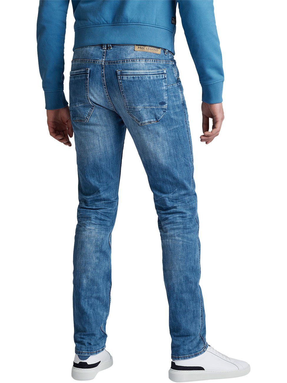 PME Legend Herren Jeans NIGHTFLIGHT - Regular Fit - Blau - Medium Blue günstig online kaufen