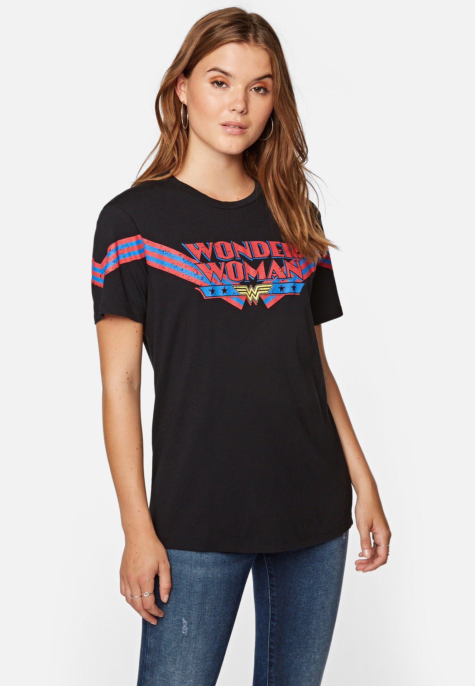 wonder woman button up shirt