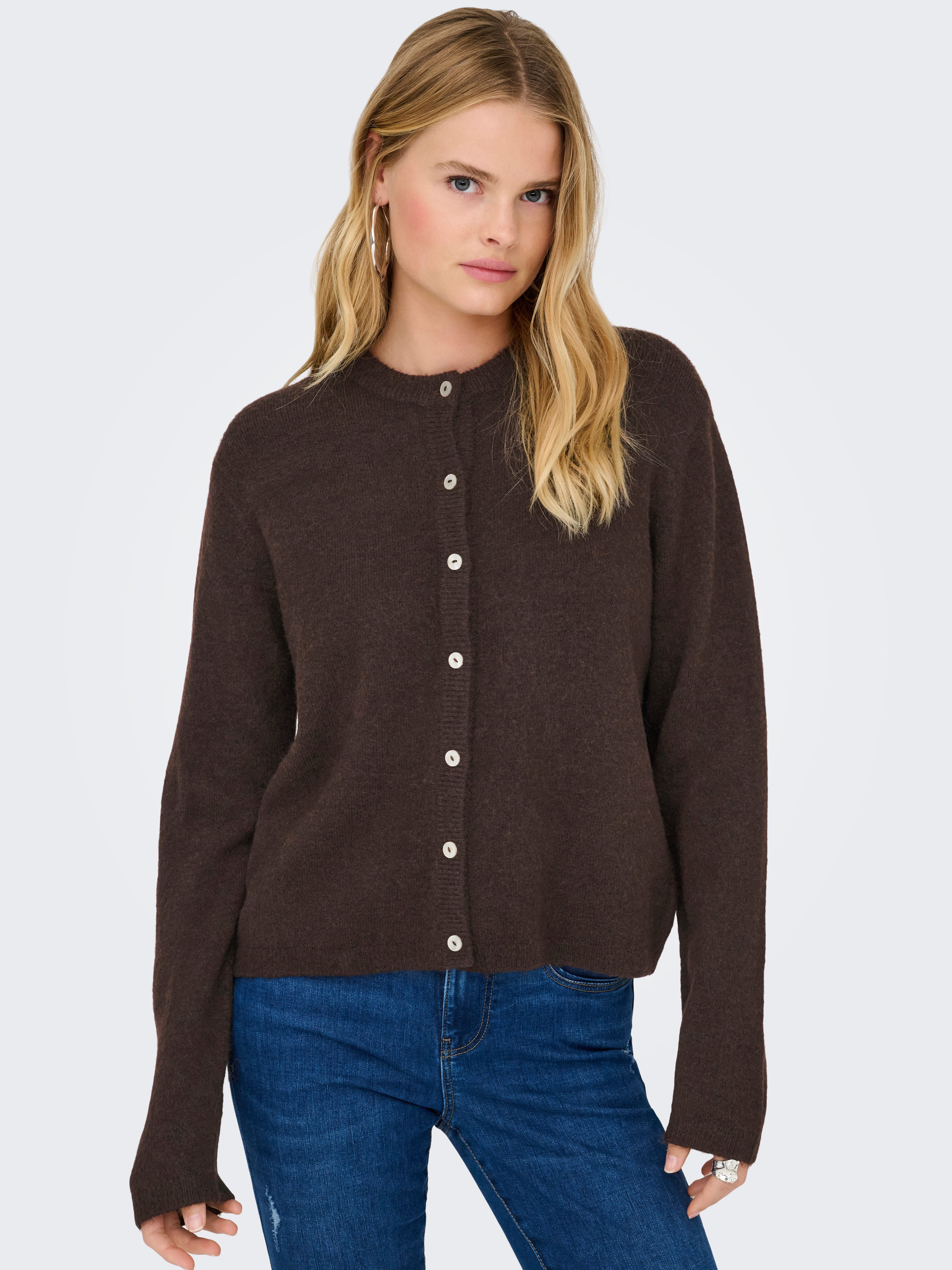 ONLY Strickjacke ONLSIMONI L/S O-NECK CARDIGAN KNT NOOS lockere Passform günstig online kaufen