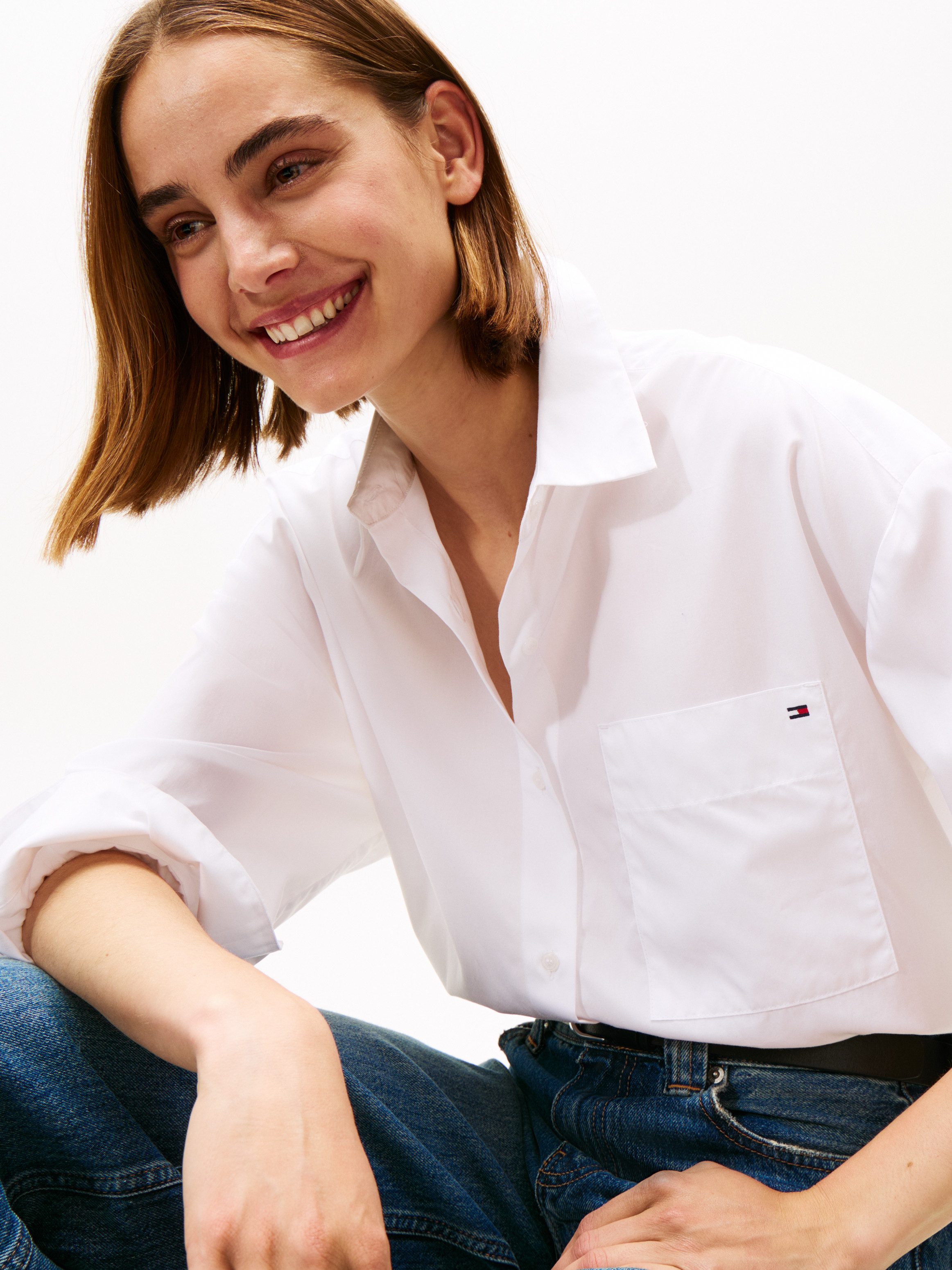 Tommy Hilfiger Hemdbluse NEW POPLIN EASY SHIRT günstig online kaufen