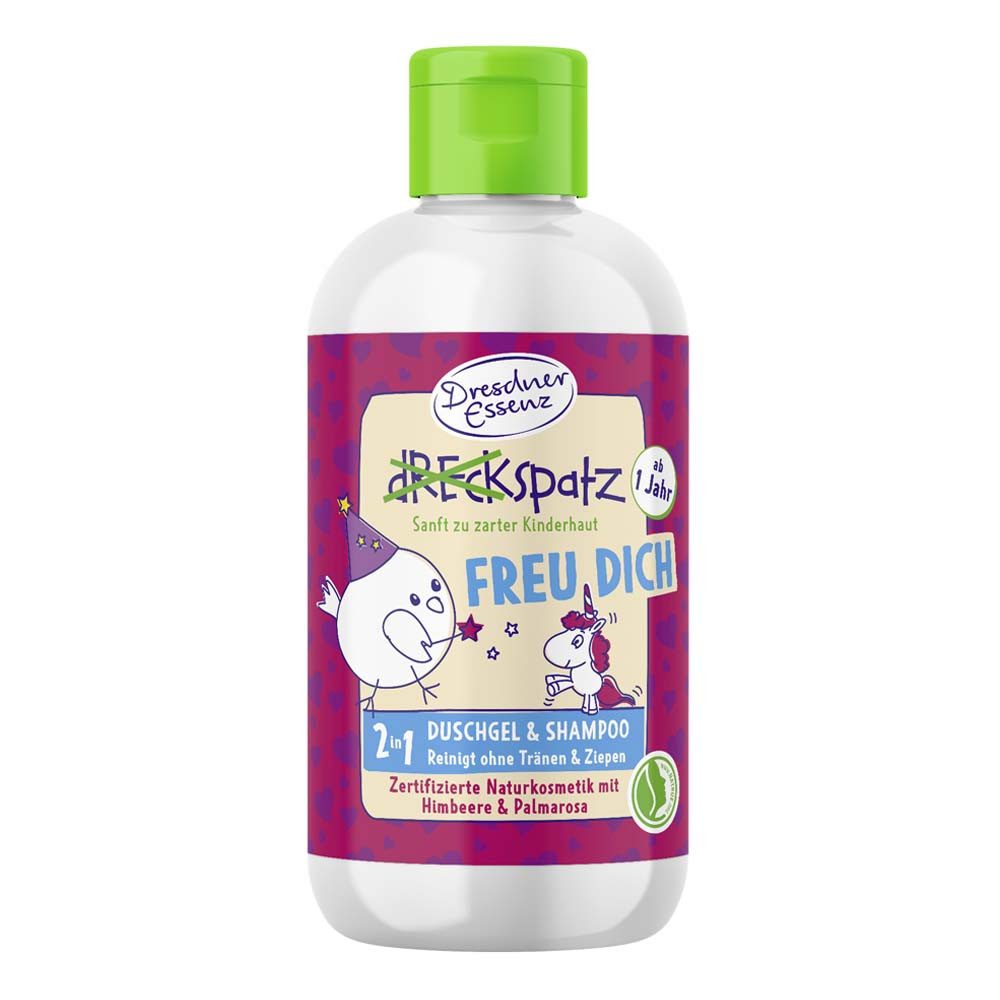 Dresdner Essenz Duschgel 2in1 Duschgel & Shampoo - Freu Dich 250ml