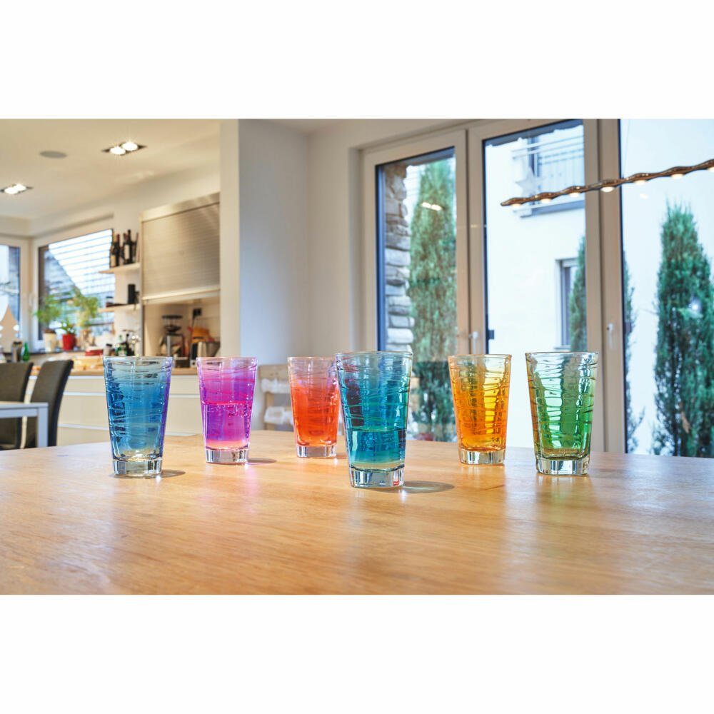 LEONARDO Glas Vario Struttura türkis 250 ml, Glas