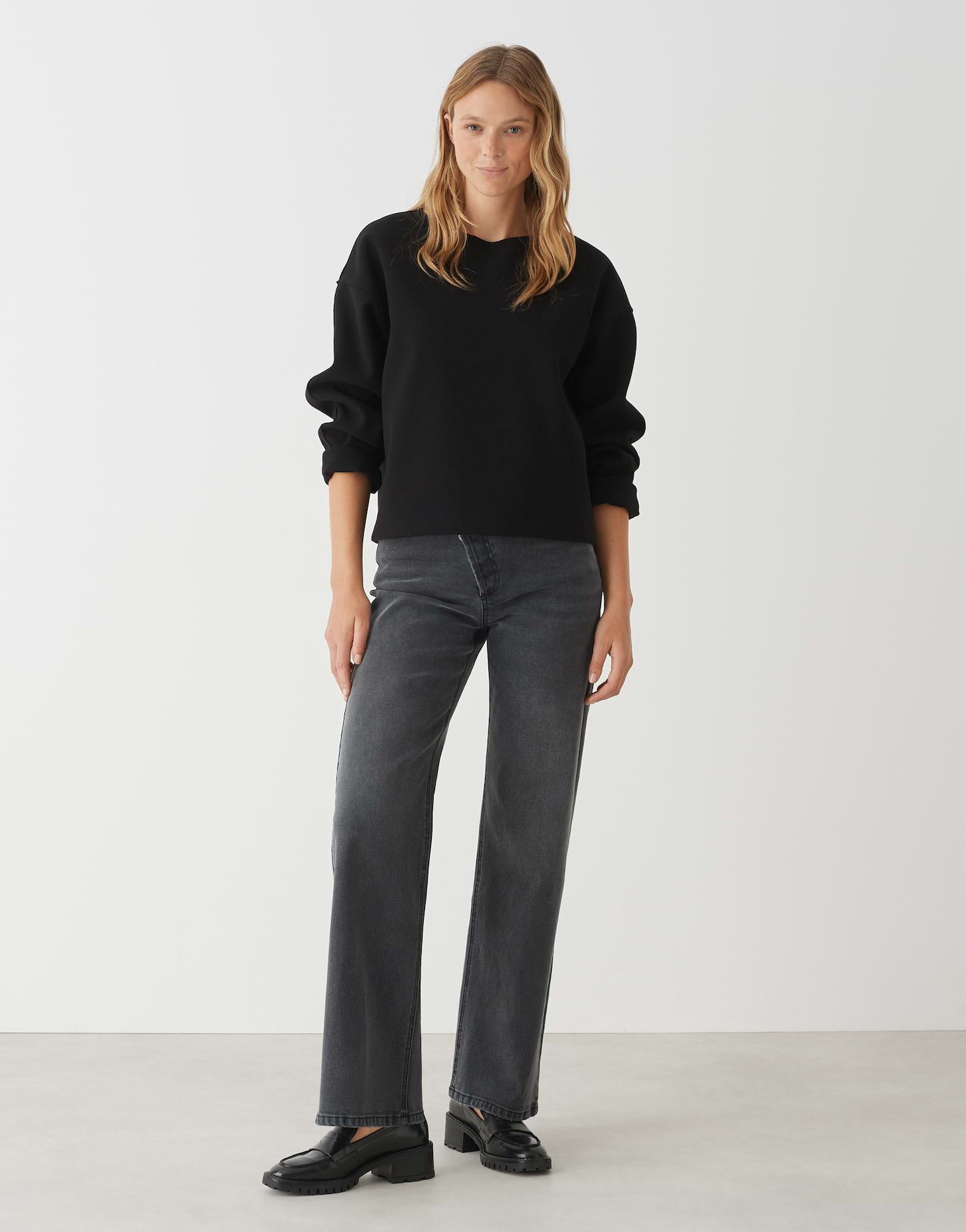 OPUS Sweater Sweater GUDILA Loose mit ultraweichem Hand-Feel