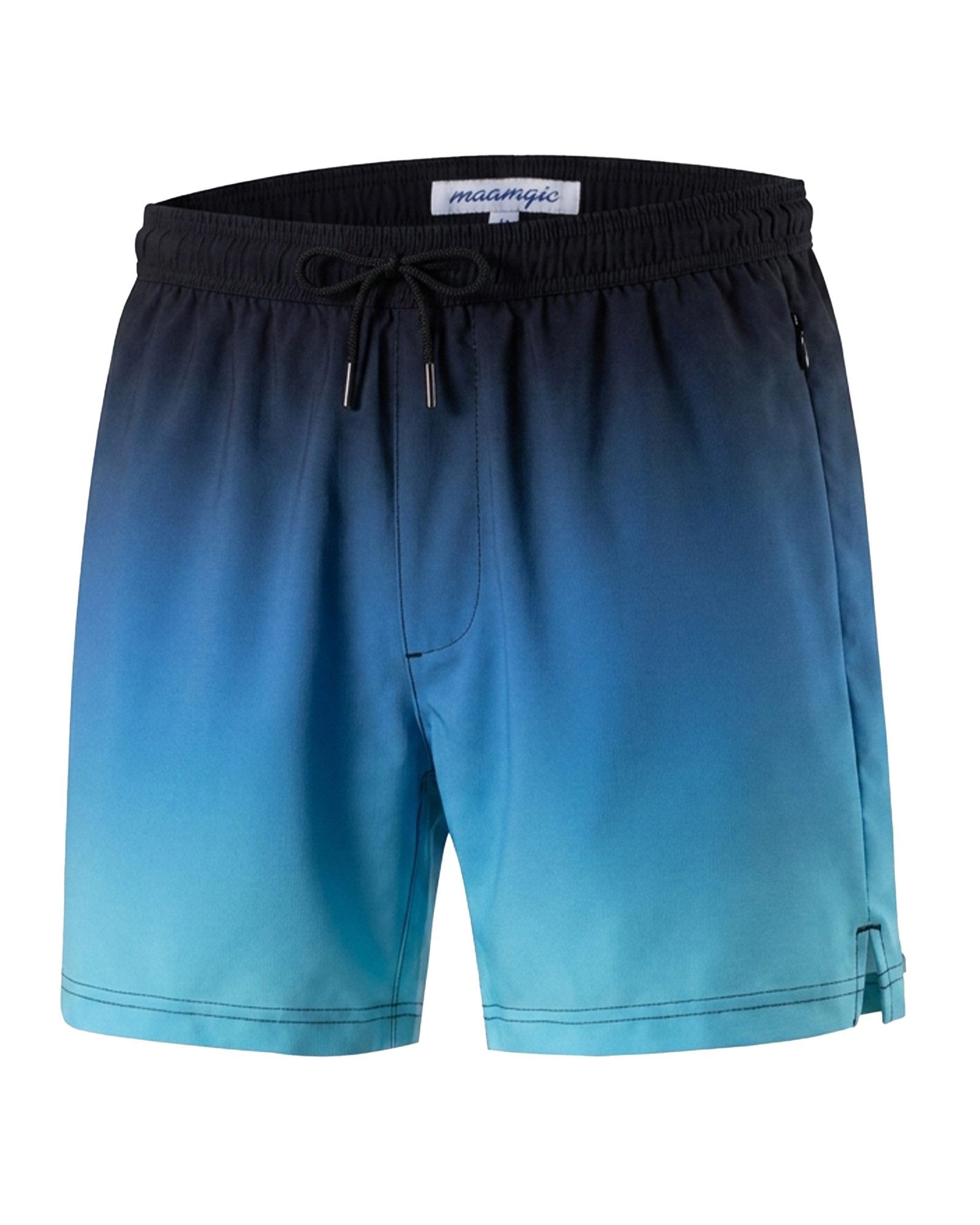 MaaMgic Shorts Herren Stretch kurze Hose Männer Badehose mit Reißverschlusstaschen (1-tlg) – Bild 4 von 5