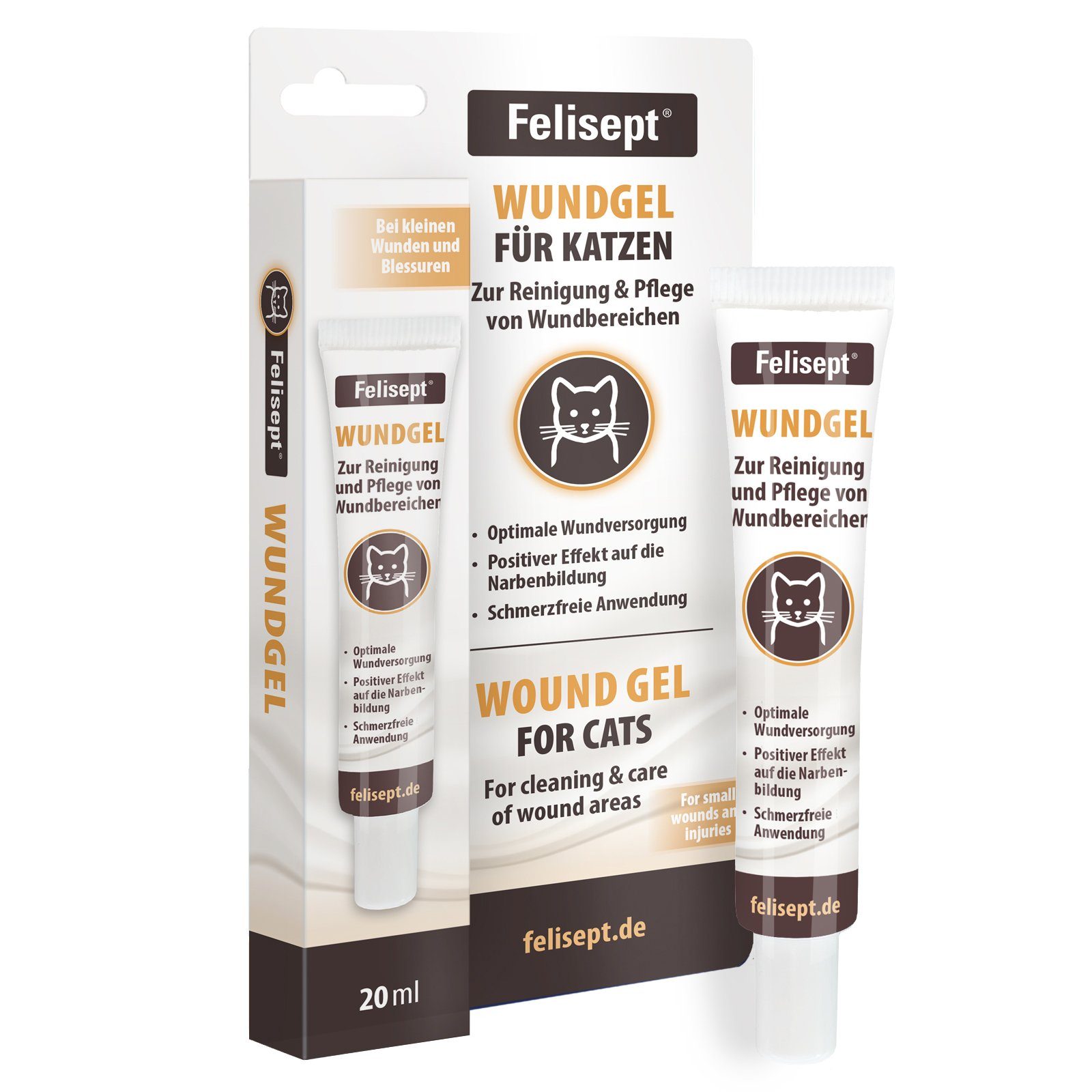 Fellpflege Felisept Wundgel für Katzen 20ml