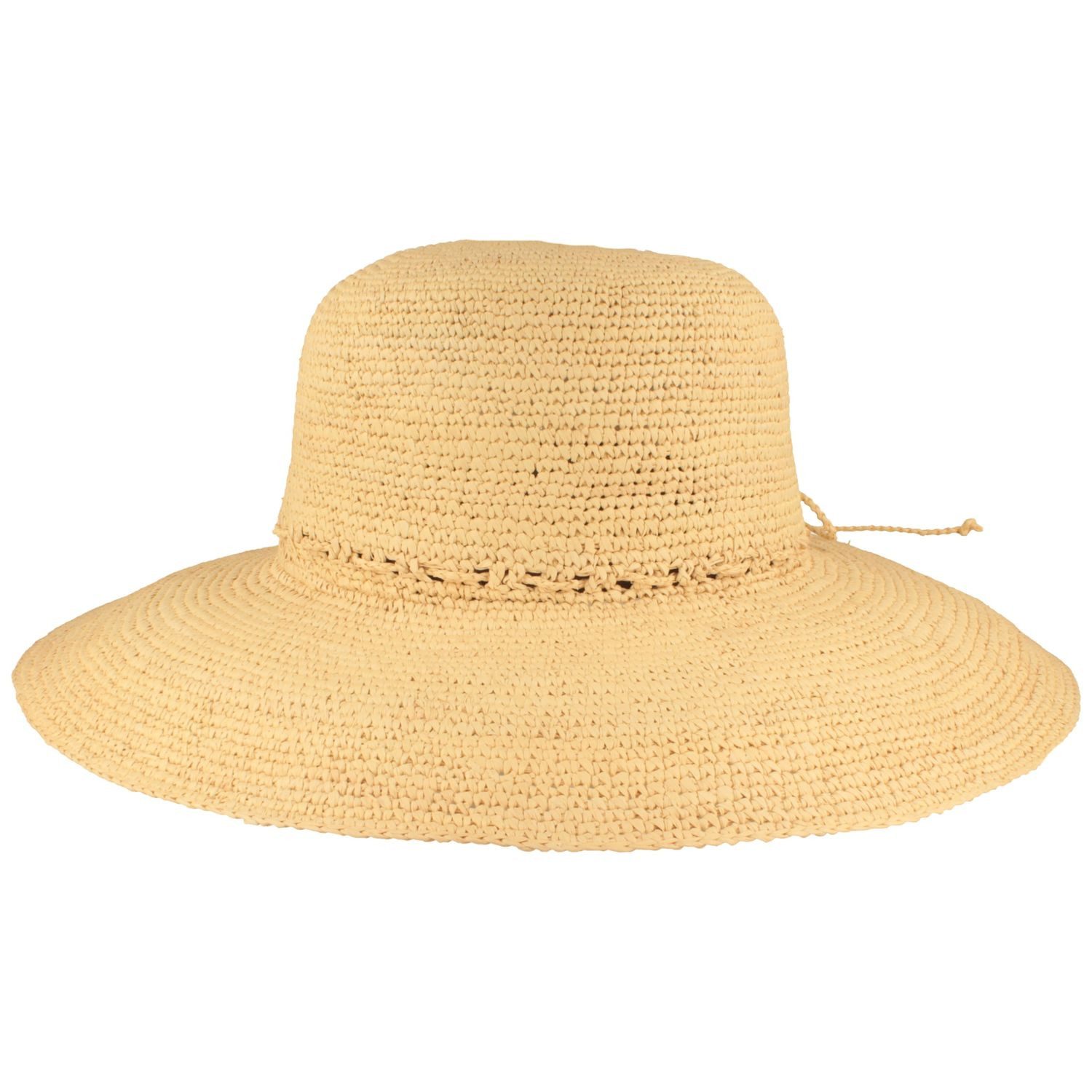 Fiebig Strohhut Original Damen Panama Crochet in Glockenform