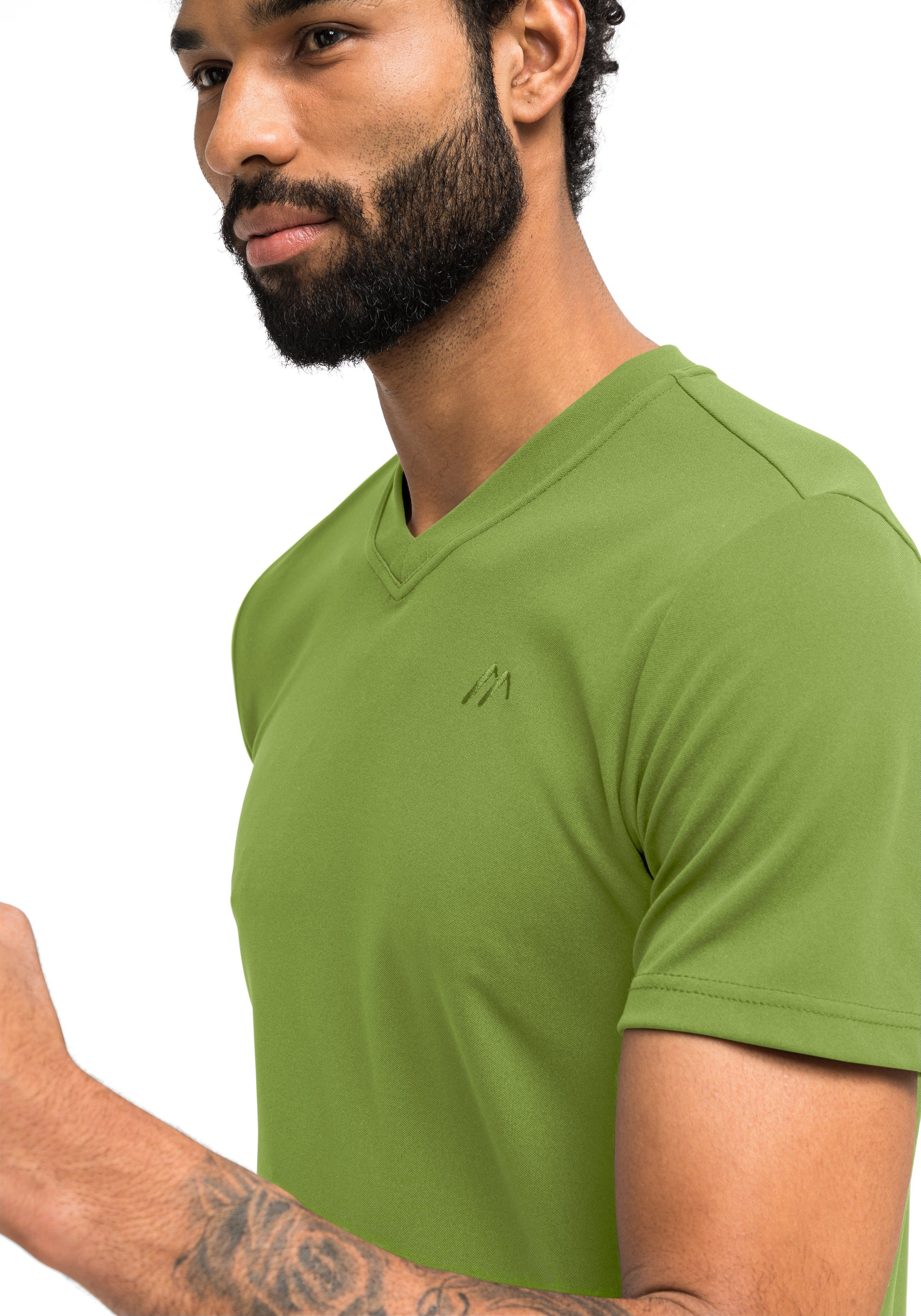 Freizeit für Herren Sports grasgrün Maier und T-Shirt, Wali Kurzarmshirt Funktionsshirt Wandern