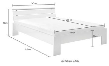 Schlafkontor Futonbett Nizza, Breite 140 cm, mit XXL Belastbarkeit bis zu 200 kg