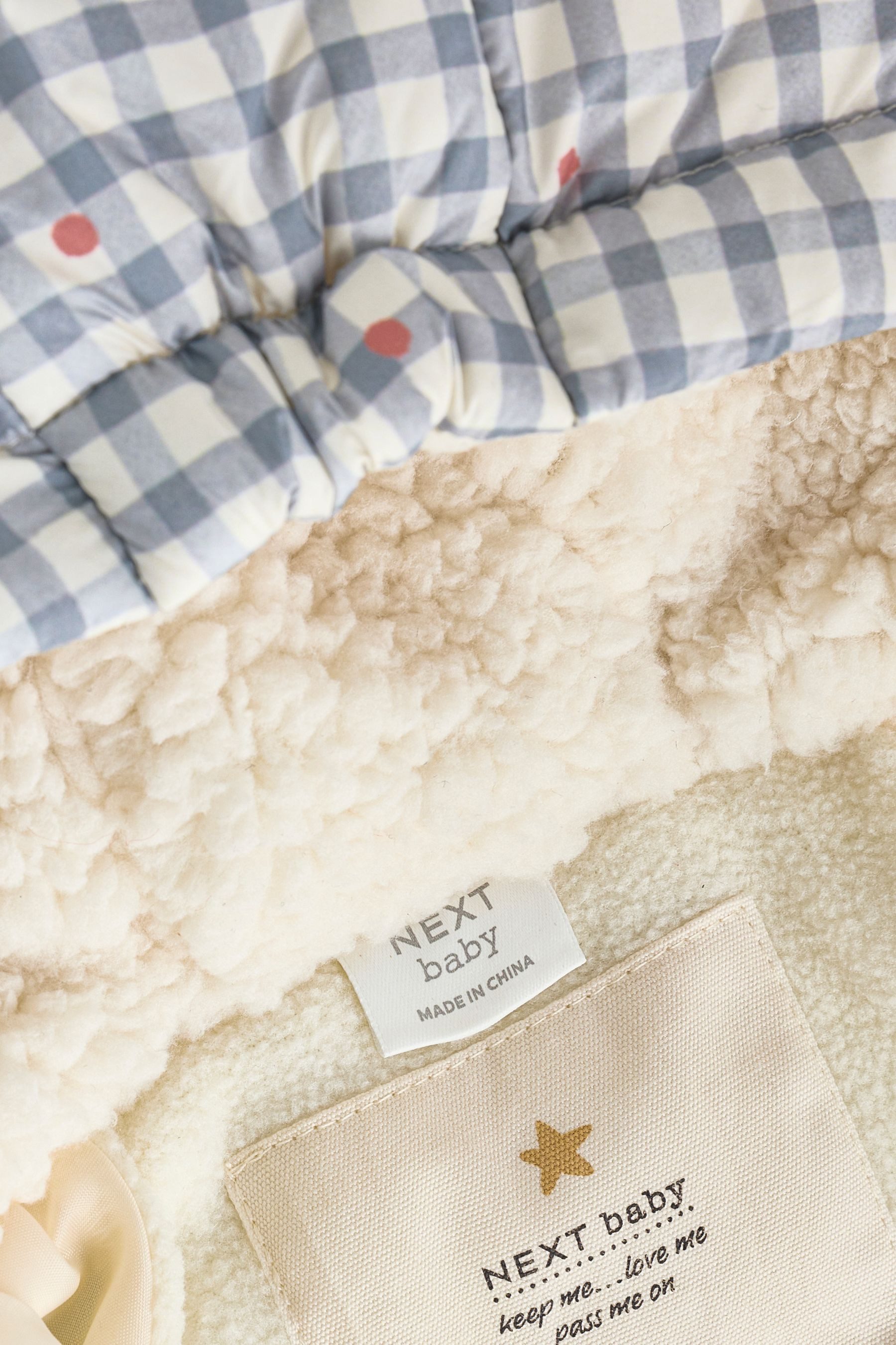 Next Steppmantel Wattierte Baby-Jacke mit Kapuze (1-tlg)