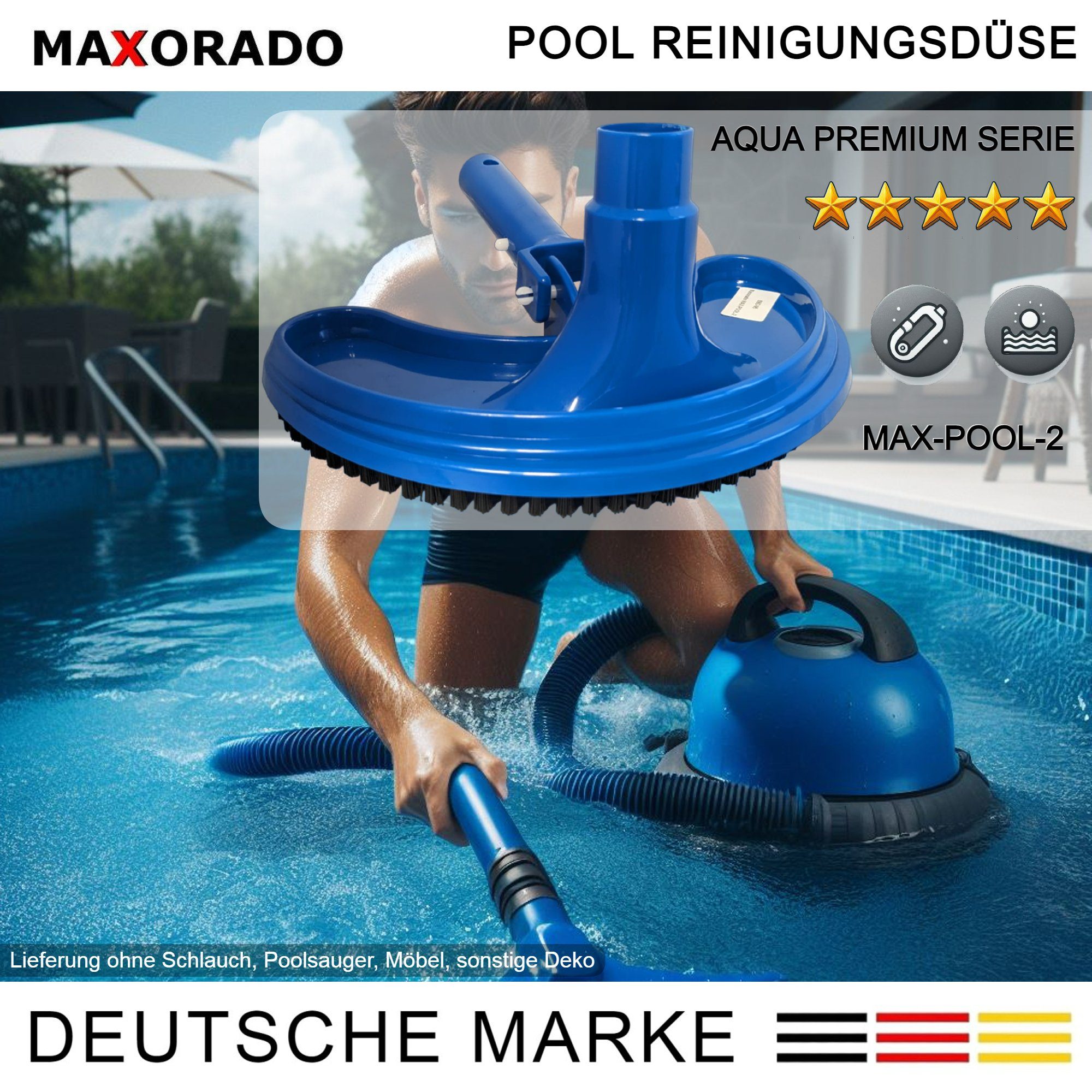 Maxorado Poolbürste Pooldüse Bodendüse für Intex günstig online kaufen