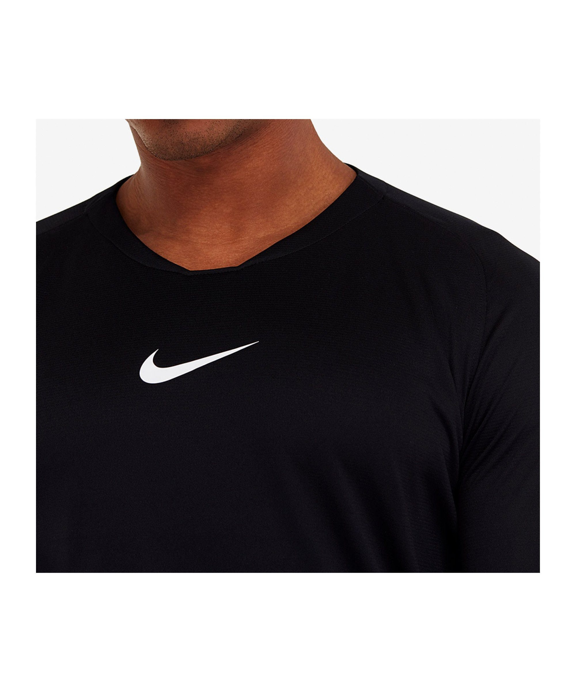 Funktionsshirt Layer First Daumenöffnung Park Nike schwarz Langarmshirt