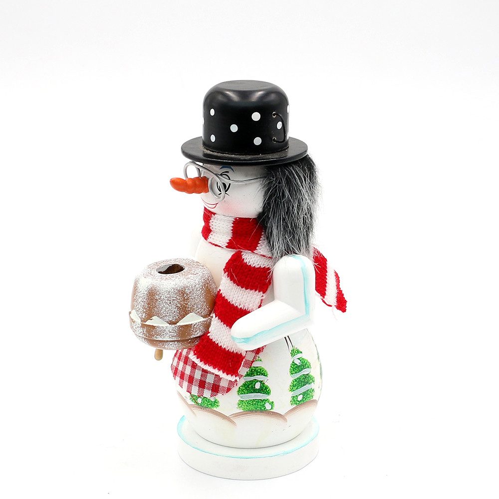 Dekohelden24 Räuchermännchen Räucher-Schneemänner in verschiedenen Varianten, (1 St), Detailreich bemalt, ideal für weihnachtliche Stimmung