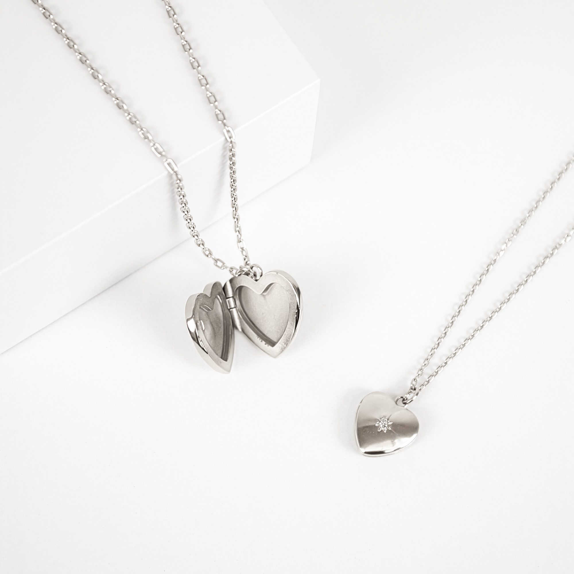 Tamaris Kette mit Anhänger Schmuck Geschenk Edelstahl Halskette Herz Medaillon zum öffnen – Bild 4 von 5