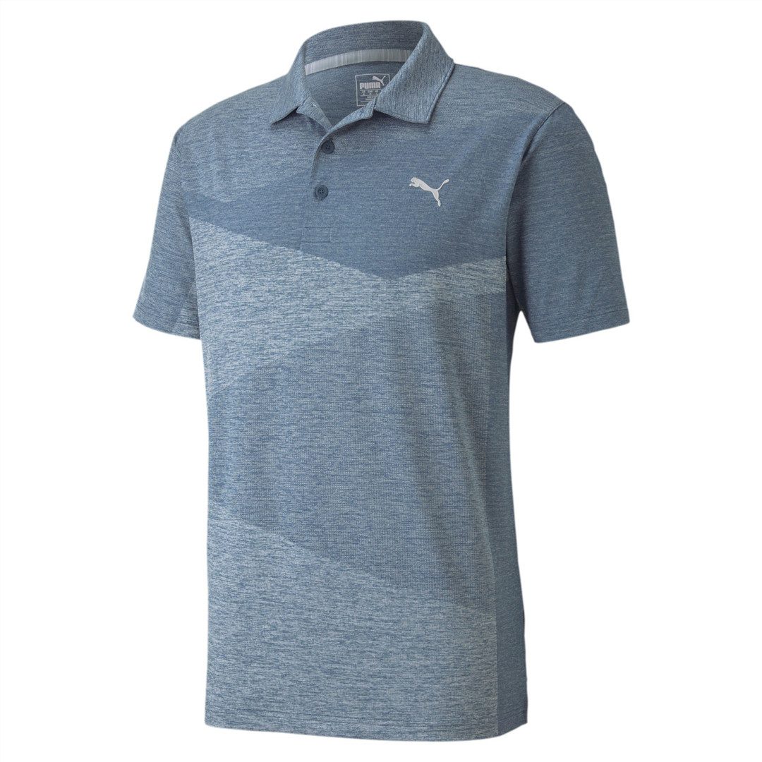 PUMA Poloshirt Puma Golf Polo Alterknit Jacquard Hellblau Herren