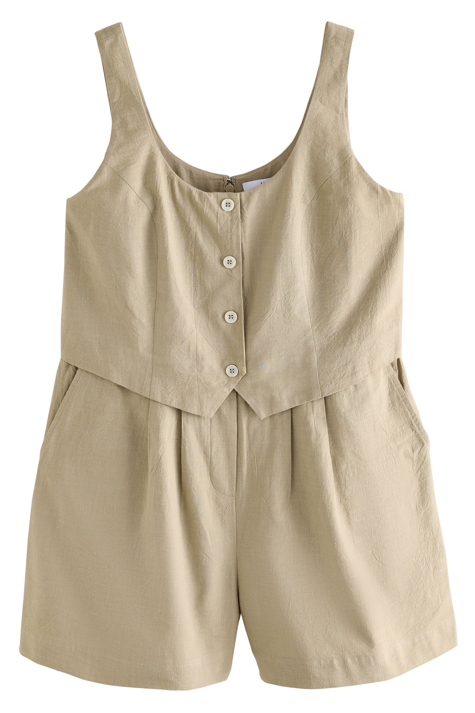 Next Playsuit Ärmelloser Playsuit mit Weste günstig online kaufen