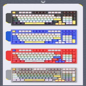 Welikera Spieltastatur, 97-Taste verdrahtete mechanische Tastatur für Laptops Gaming-Tastatur