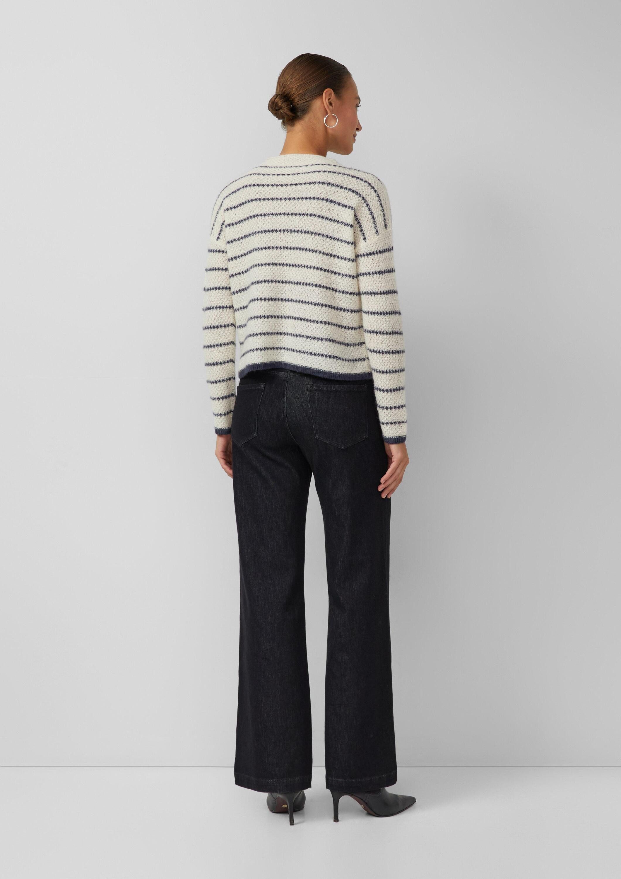 s.Oliver Longpullover Strickpullover Softer Strickpullover aus Alpakamix