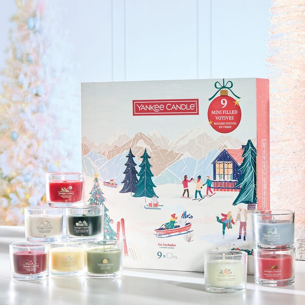 Yankee Candle Duftkerze Yankee Candle - 9er Set Weihnachten 2025 3D Geschen günstig online kaufen