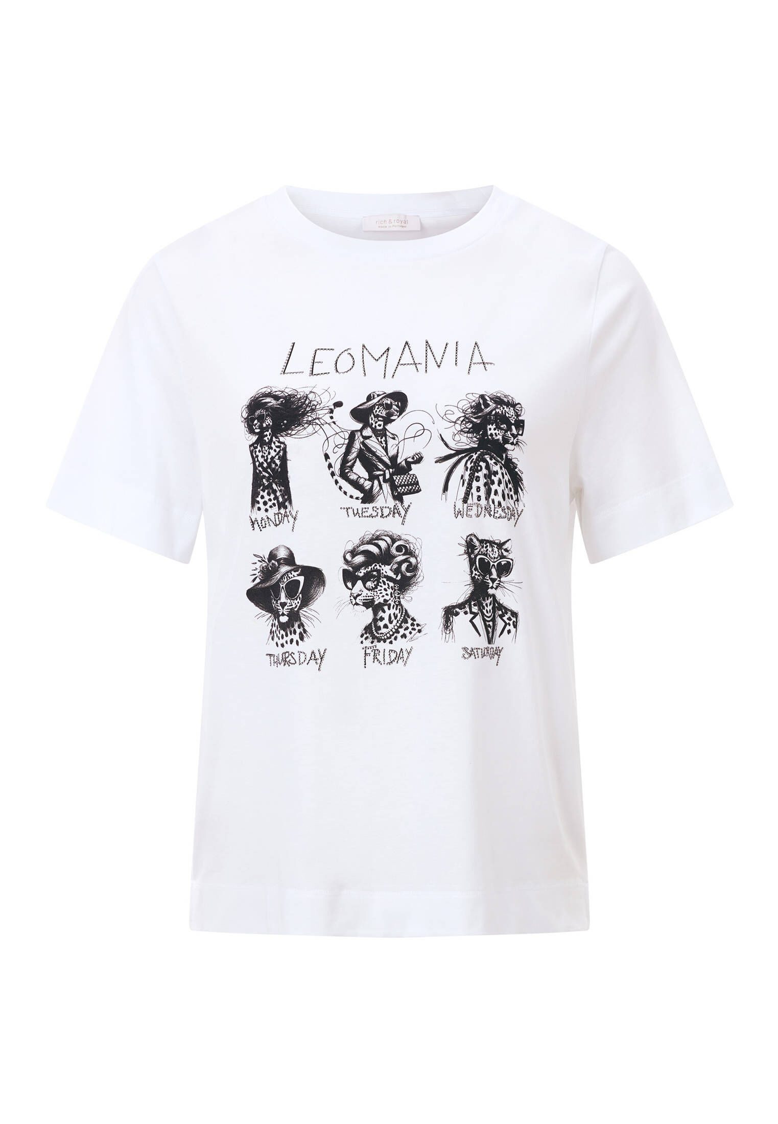 RICHROYAL Kurzarmshirt Print "Leomania" günstig online kaufen