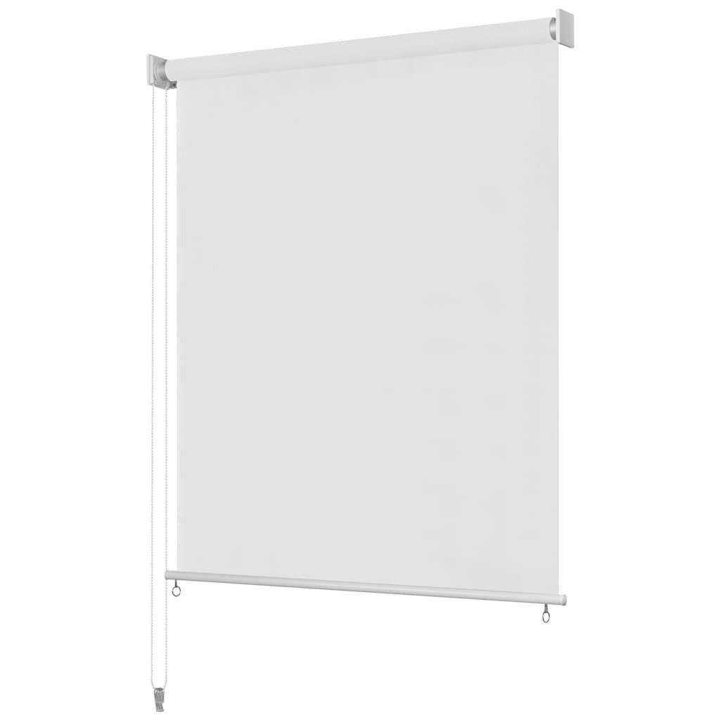 Rollo Außenrollo Weiß 65 (B) x 140 (H) cm HDPE, vidaXL